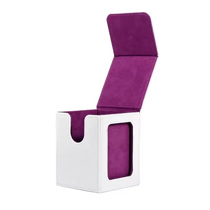 Boîte TCG Blanc/Violet Format Commander - Protection Premium | ALPHA GAME