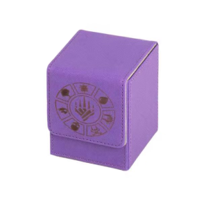 Boîte TCG Violet Logo Rangement 60+ Cartes Premium | ALPHA GAME