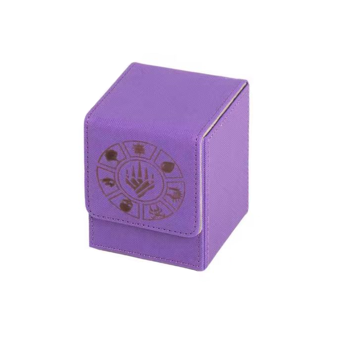 Boîte TCG Violet Logo Rangement 60+ Cartes Premium | ALPHA GAME